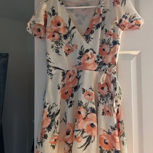 Abercrombie&Fitch floral chiffon fit and flare dress